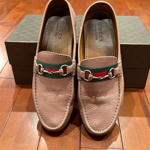 Gucci Salmon Leather Loafers